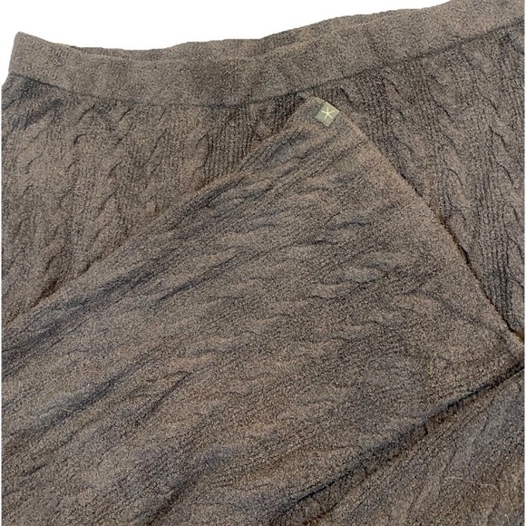 NWT Barefoot Dreams CozyChic Lite Cable Pant, Wide Leg Size 2X Petite Onyx Blue - Picture 3 of 7